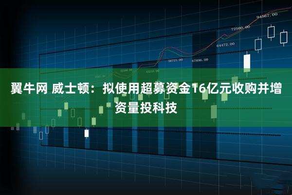 翼牛网 威士顿：拟使用超募资金16亿元收购并增资量投科技